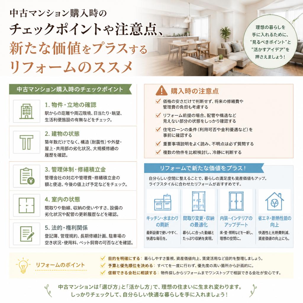 中古マンション選びのポイント