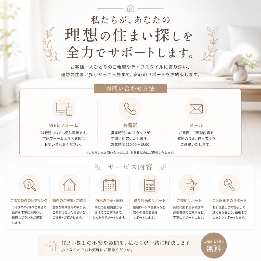 まずは気軽にご相談を！