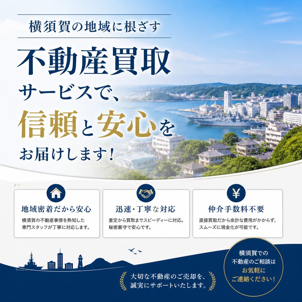 横須賀の地域に根ざす不動産買取サービスで、信頼と安心をお届けします！