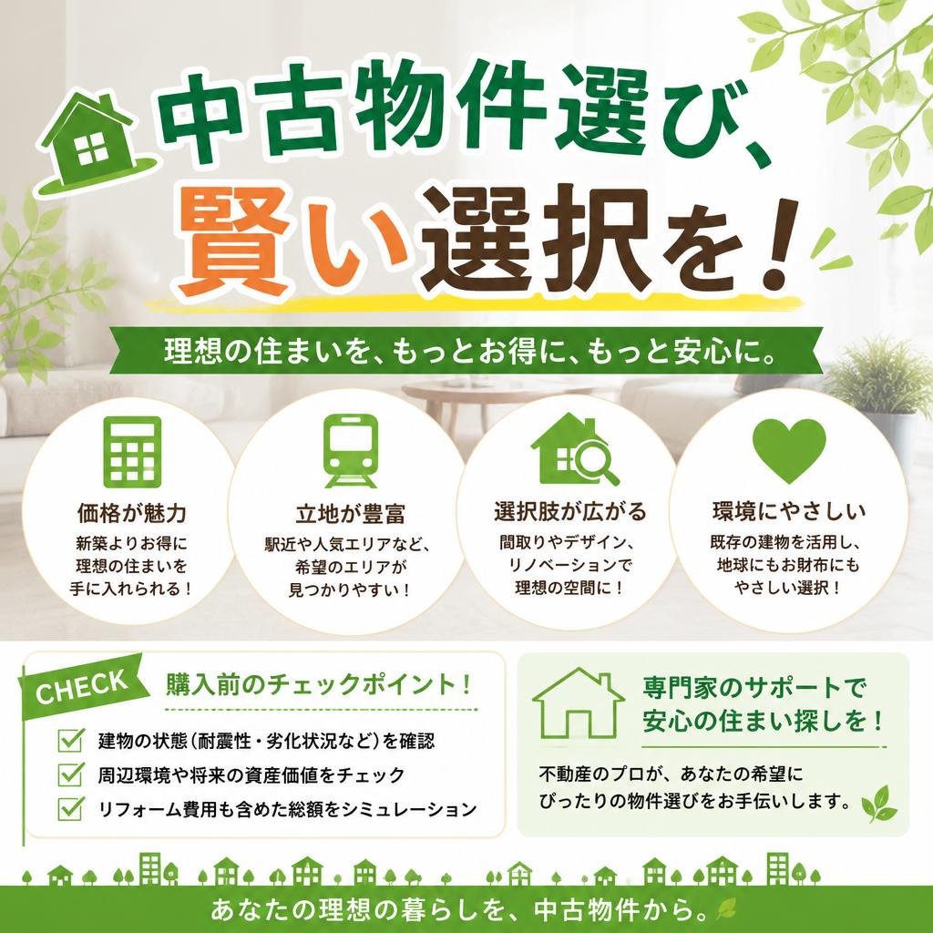 中古物件選び、賢い選択を！