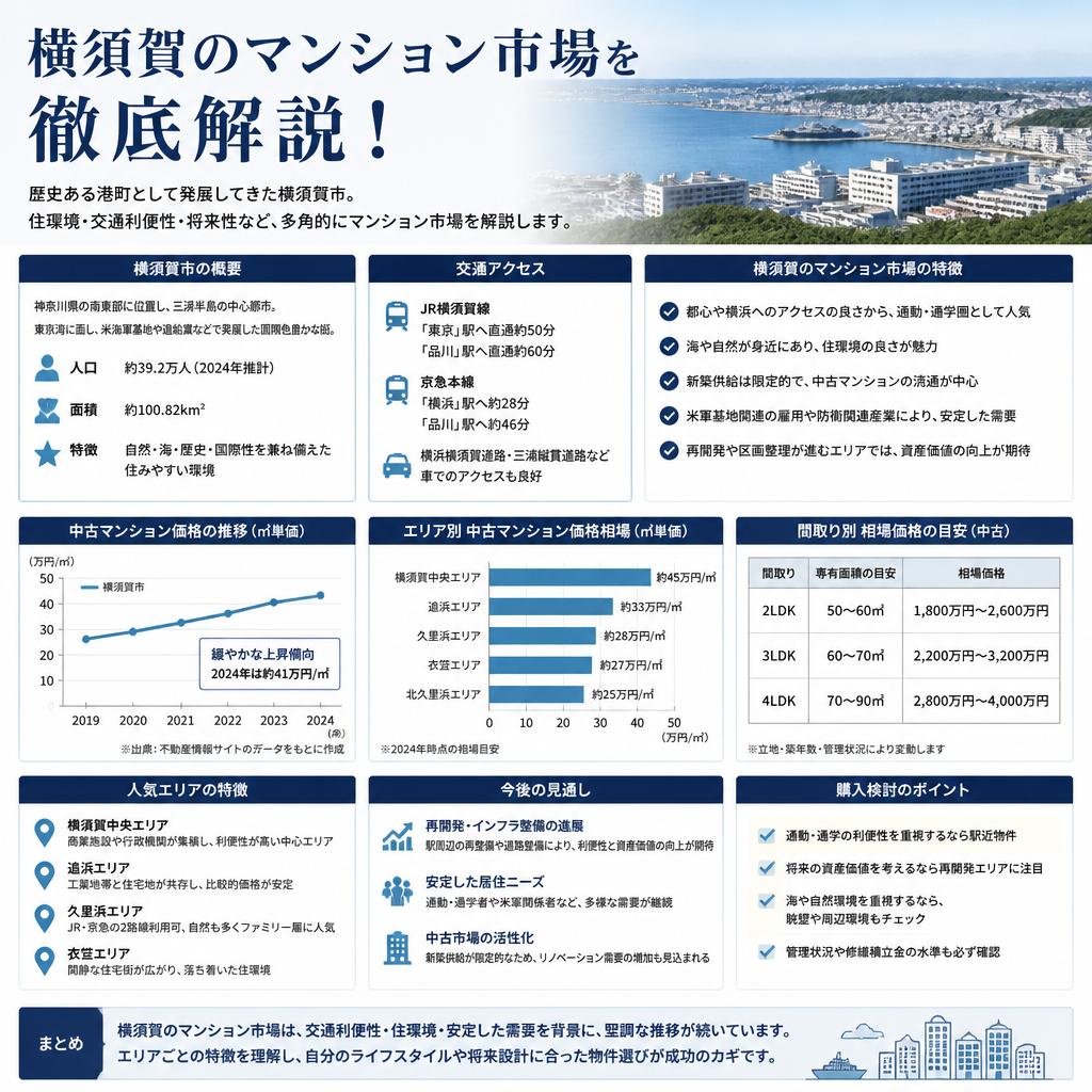 横須賀のマンション市場を徹底解説！