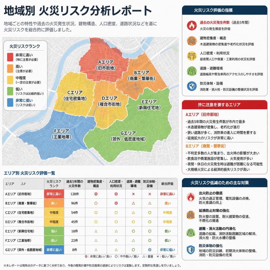 地域別火災リスクの把握