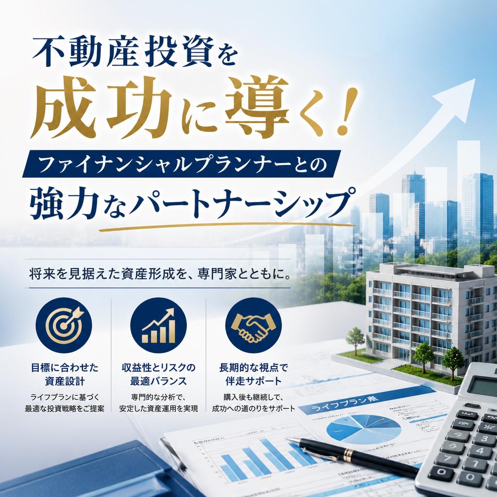 不動産投資を成功に導く！ファイナンシャルプランナーとの強力なパートナーシップ