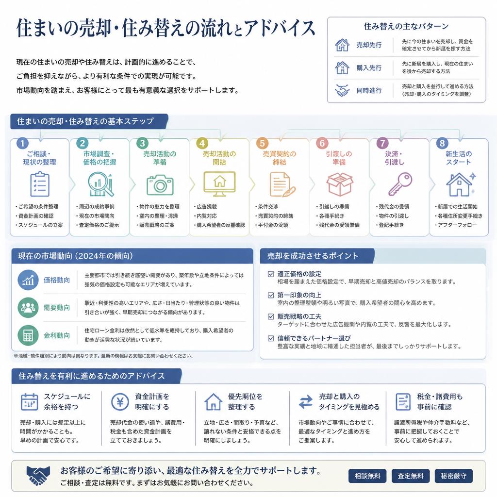 売却から住み替えまでサポート