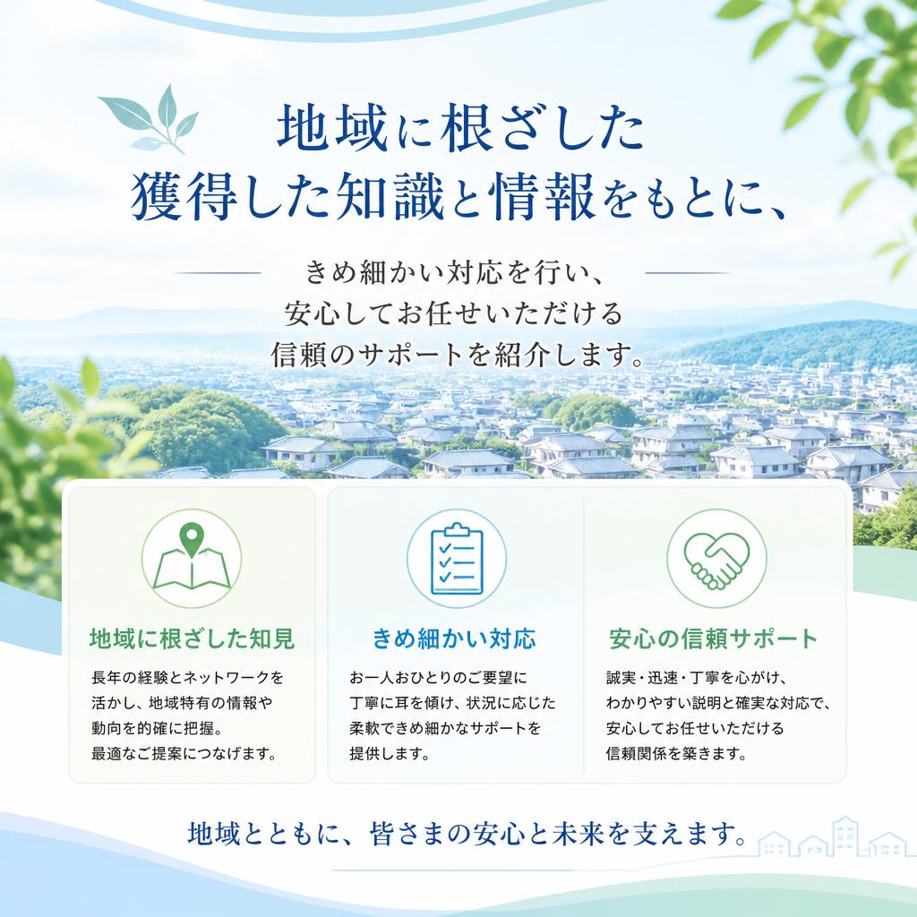 地域密着型の安心サポート