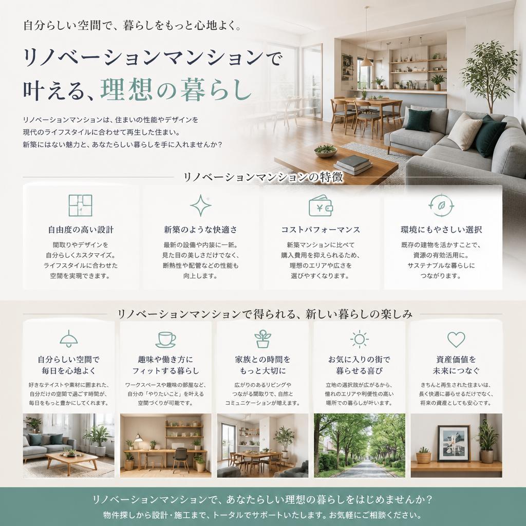 リノベーションの魅力とは？