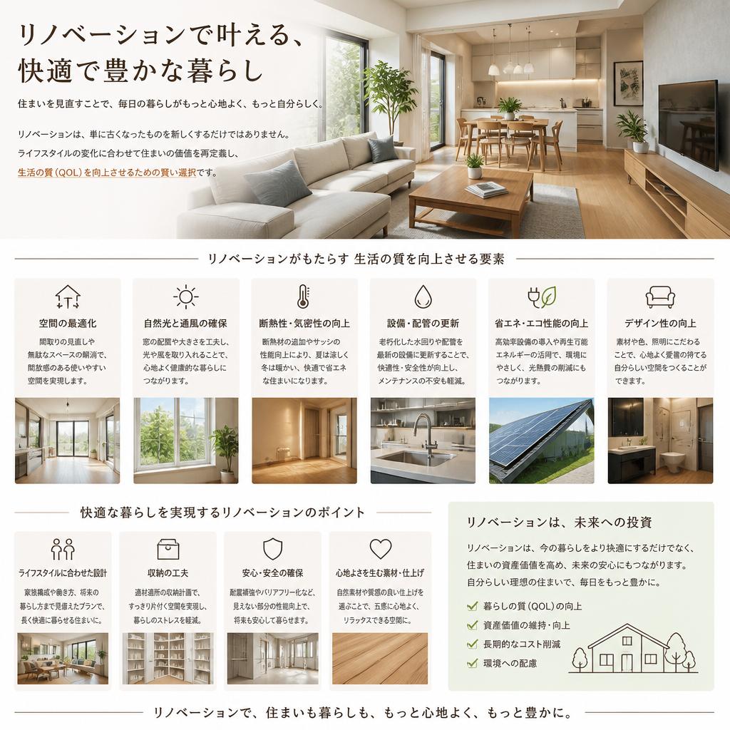 生活の質を向上させる空間
