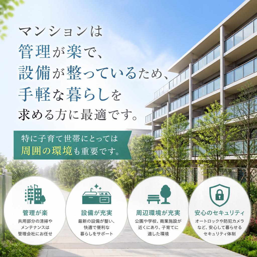 マンションの利便性