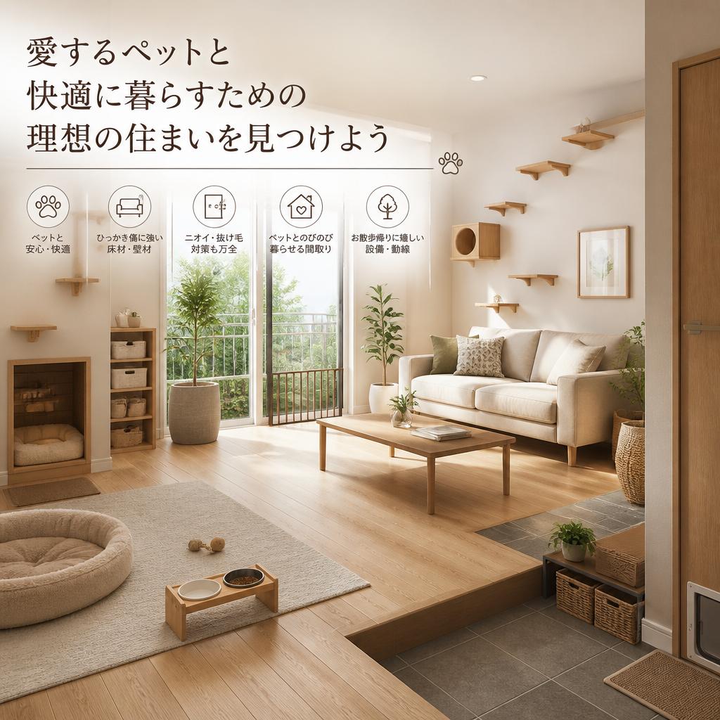 愛するペットと快適に暮らすための理想の住まいを見つけよう