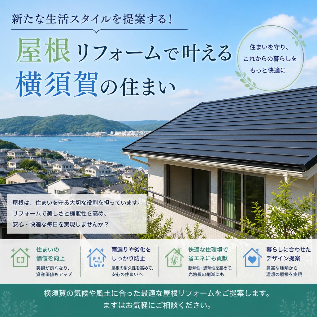 新たな生活スタイルを提案する！屋根リフォームで叶える横須賀の住まい
