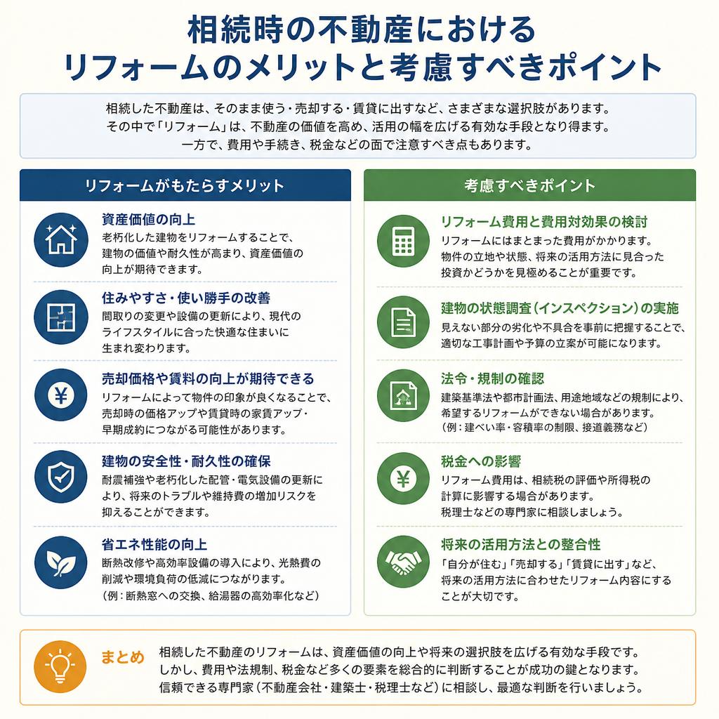 相続におけるリフォームの重要性