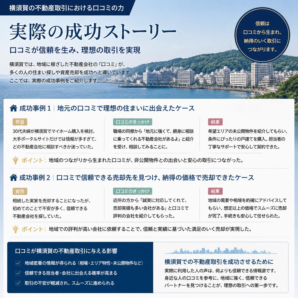 成功事例：口コミがもたらす信頼