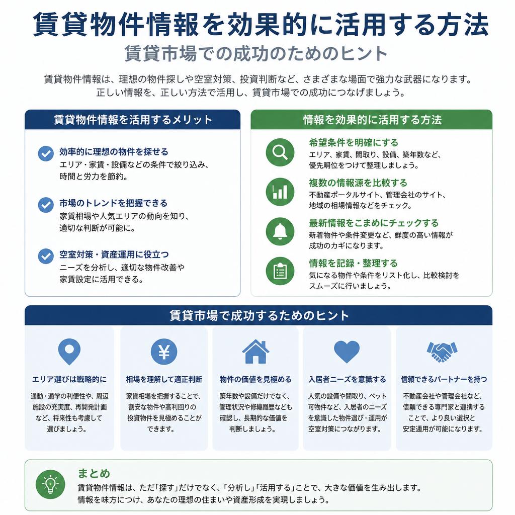 賃貸物件情報の活用法