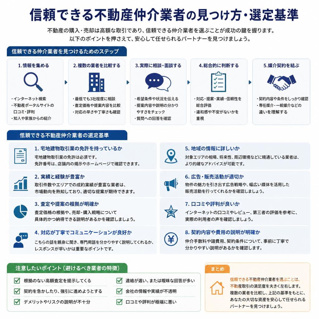 不動産仲介業者の選び方