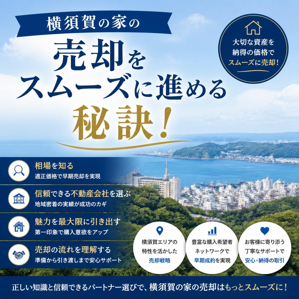 横須賀の家の売却をスムーズに進める秘訣！