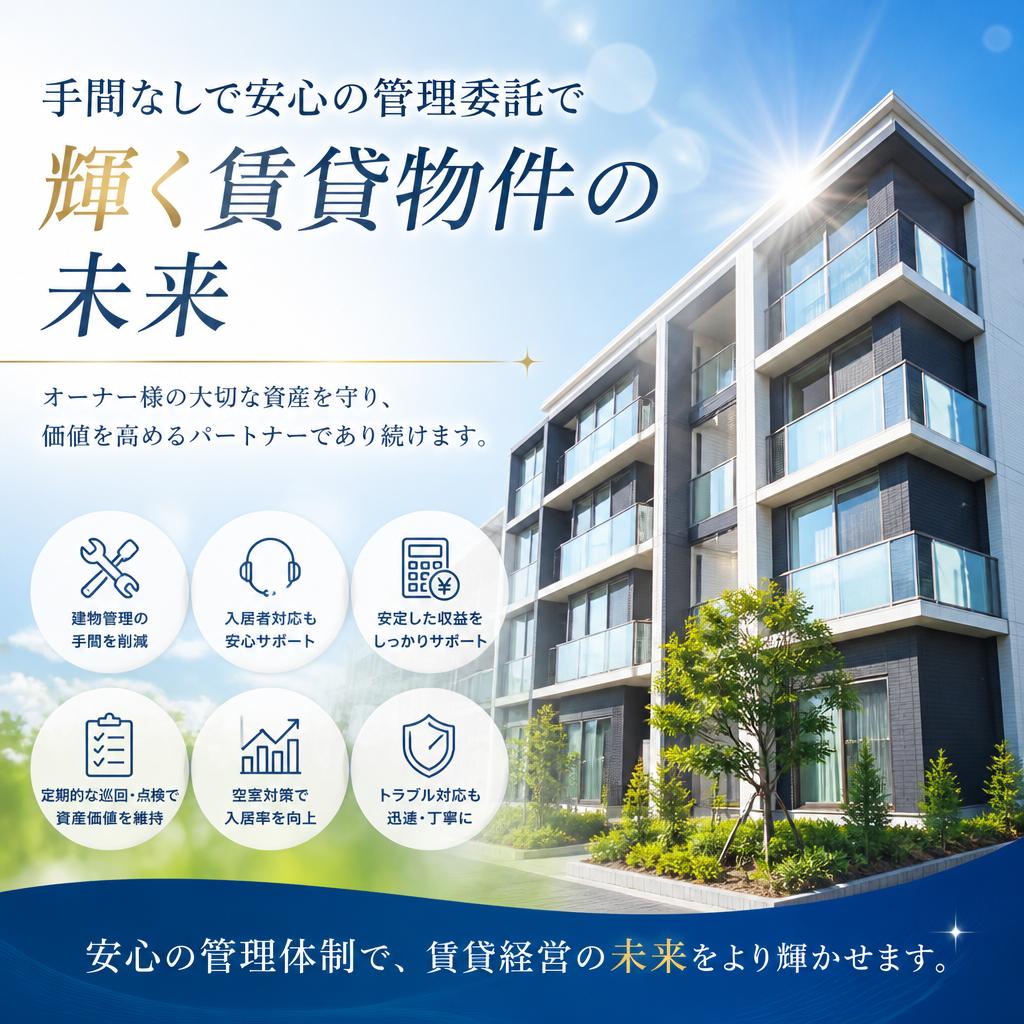 手間なしで安心の管理委託で輝く賃貸物件の未来