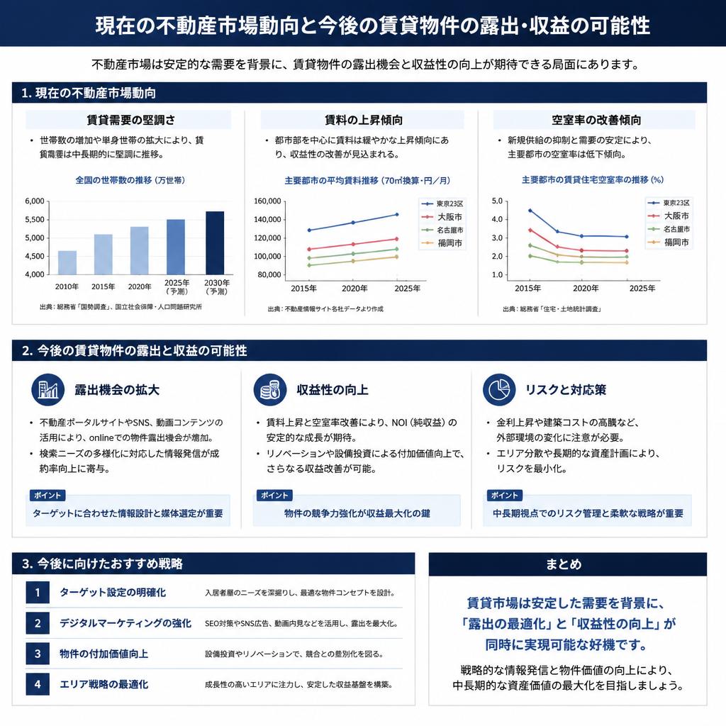 市場動向と賃貸物件の未来