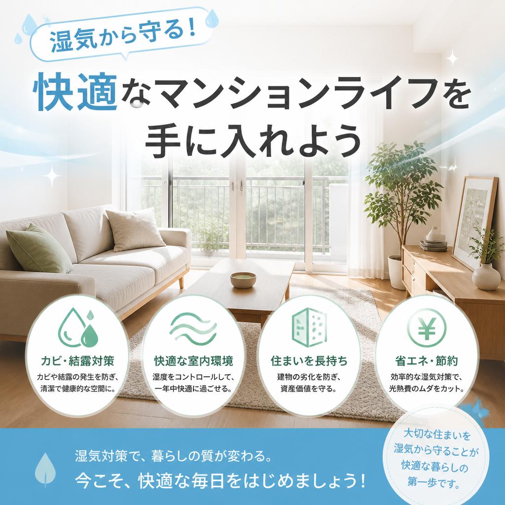 湿気から守る！快適なマンションライフを手に入れよう