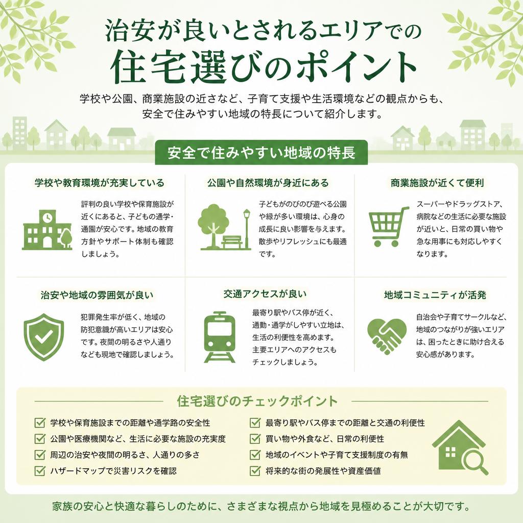 治安が良いエリアでの住宅選び