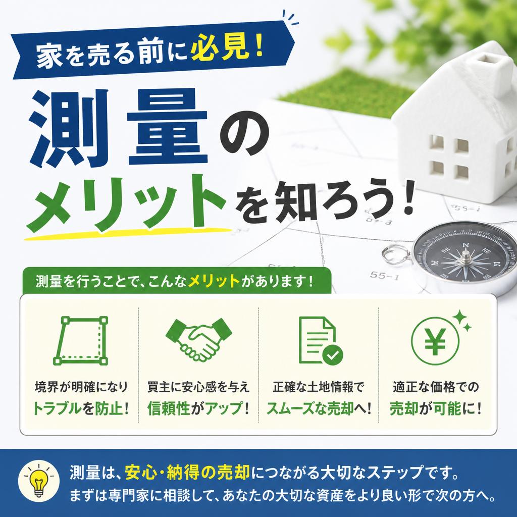 家を売る前に必見！測量のメリットを知ろう！