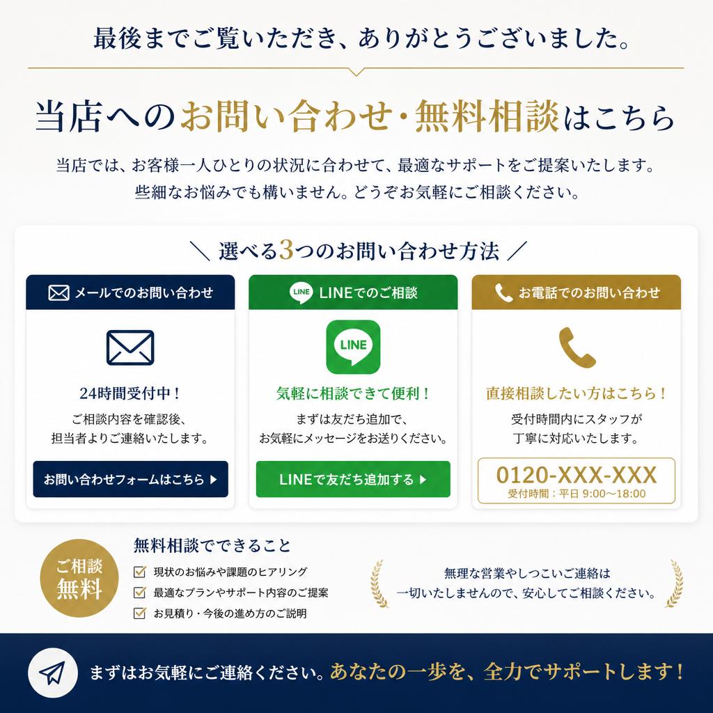7. お問い合わせ・無料相談のご案内