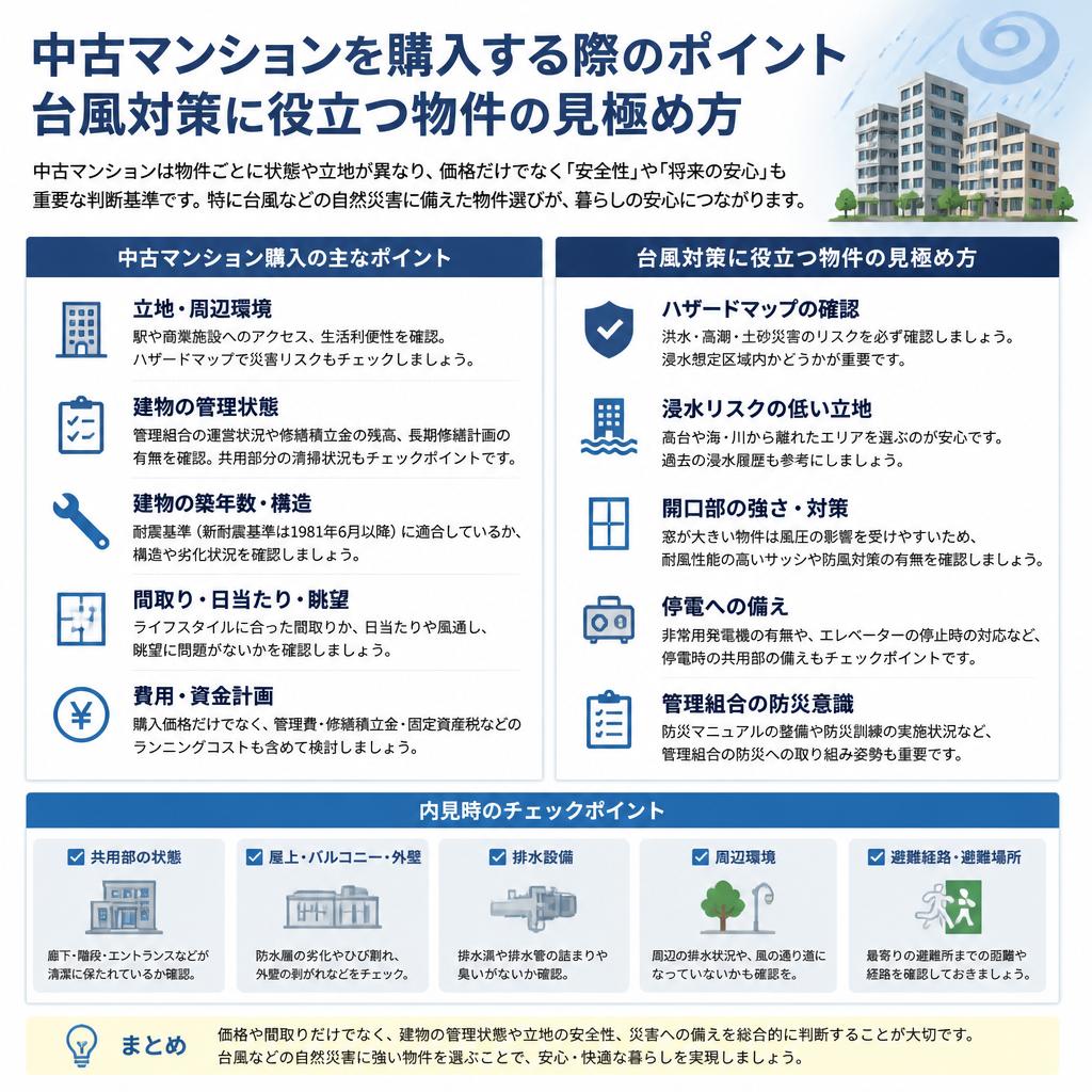 中古マンション購入時のチェックリスト