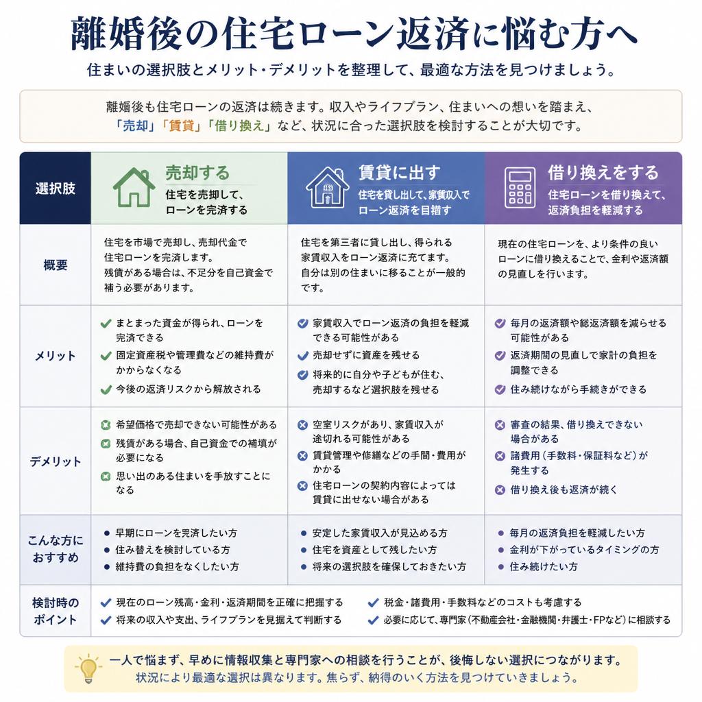 住宅ローン返済の選択肢