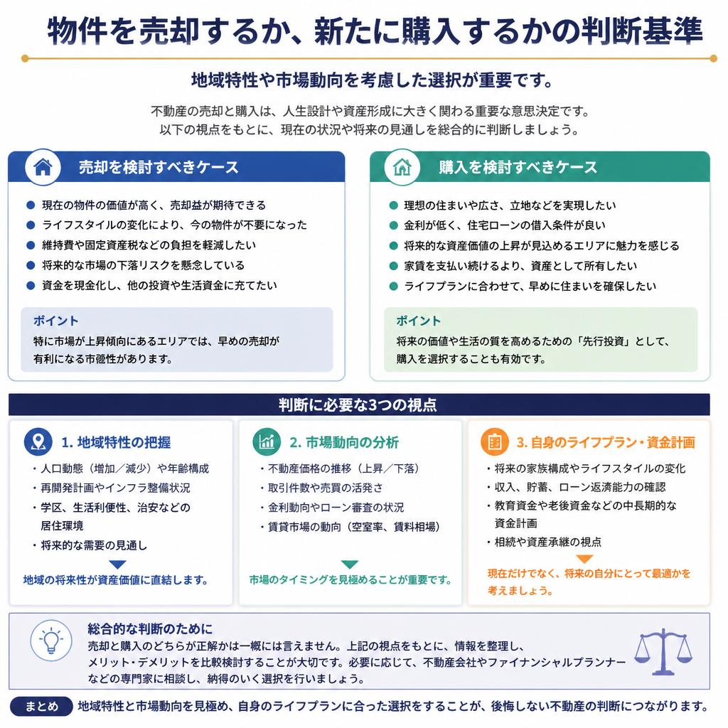 売却と購入の判断基準