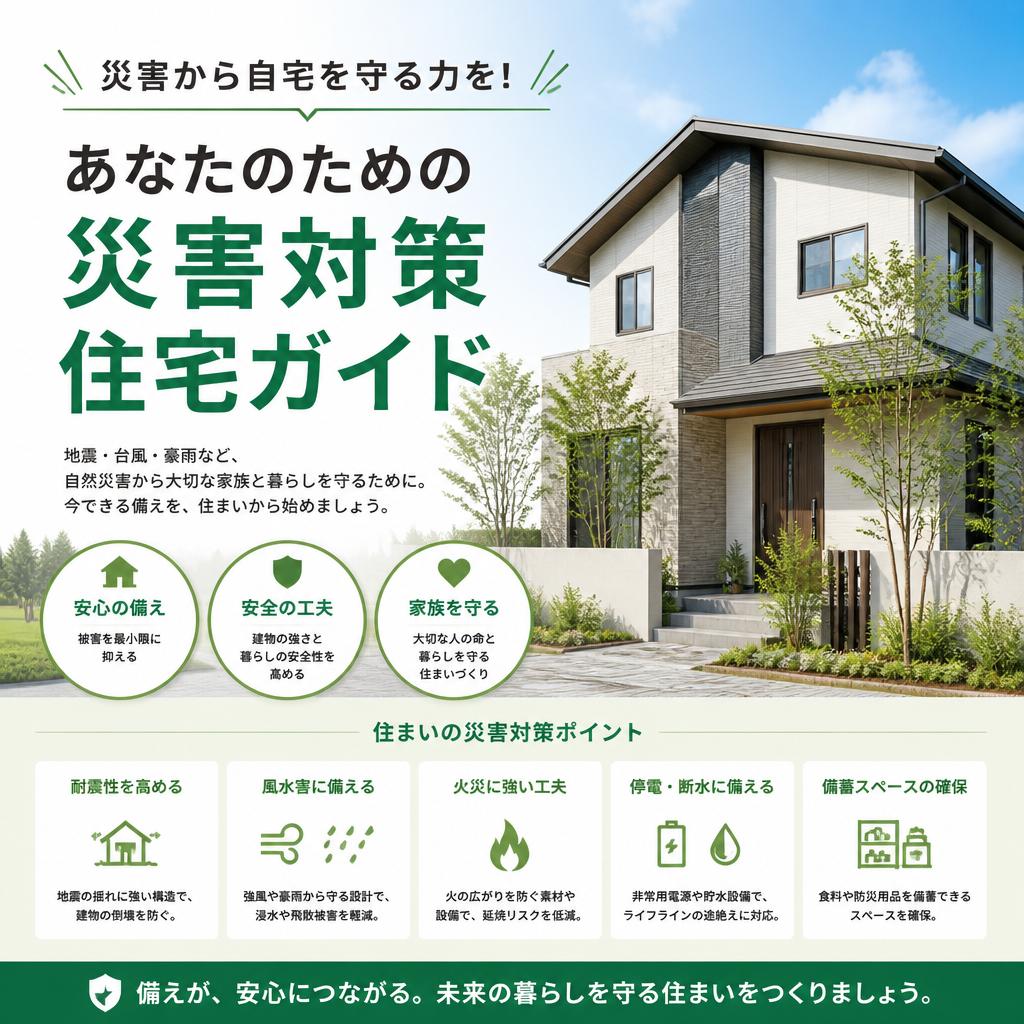 災害から自宅を守る力を！あなたのための災害対策住宅ガイド