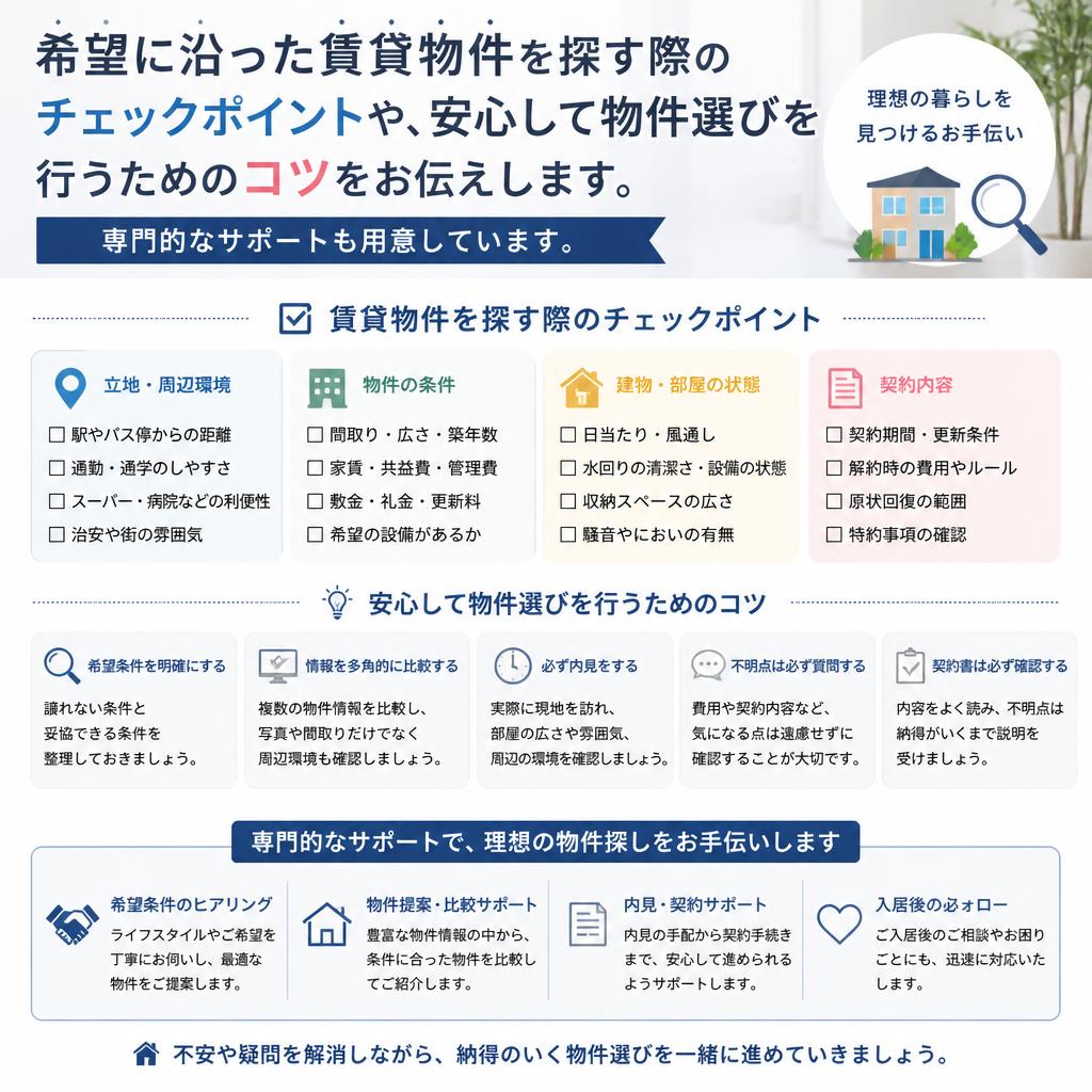 あなたに合った物件の見つけ方
