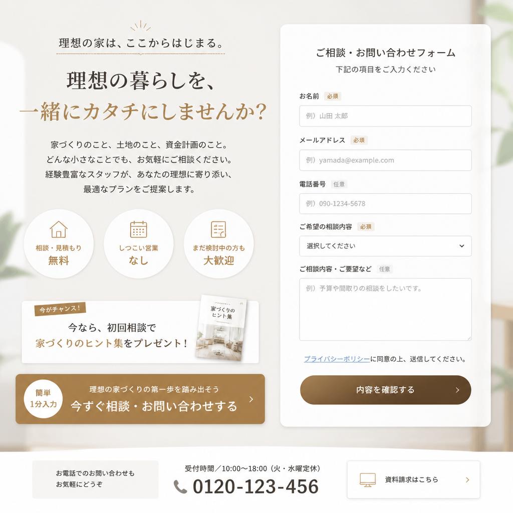 まずはお気軽にお問い合わせを！