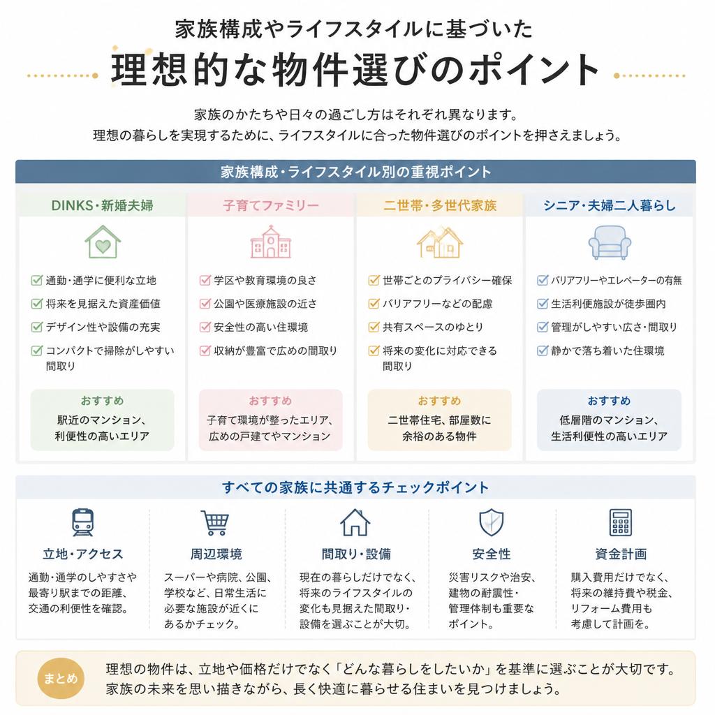 家族向け物件の選び方