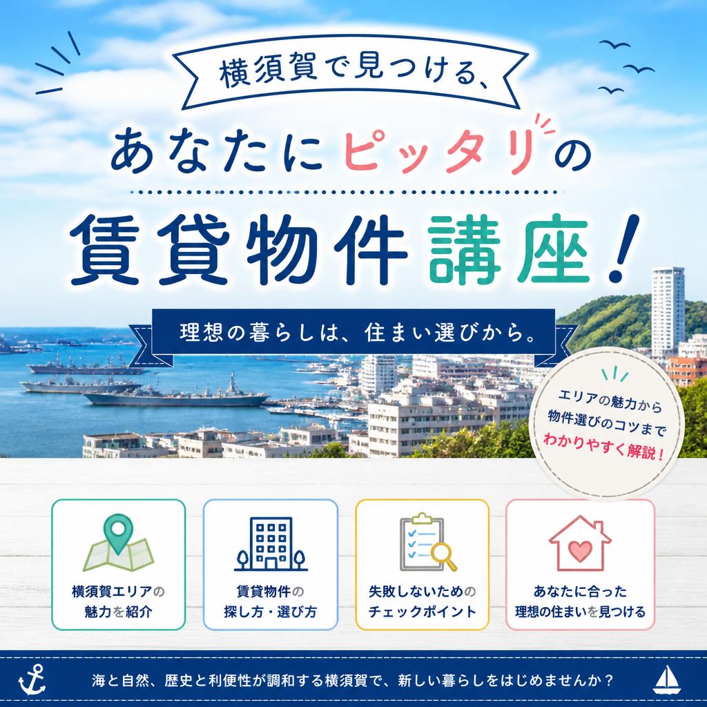 横須賀で見つける、あなたにピッタリの賃貸物件講座！