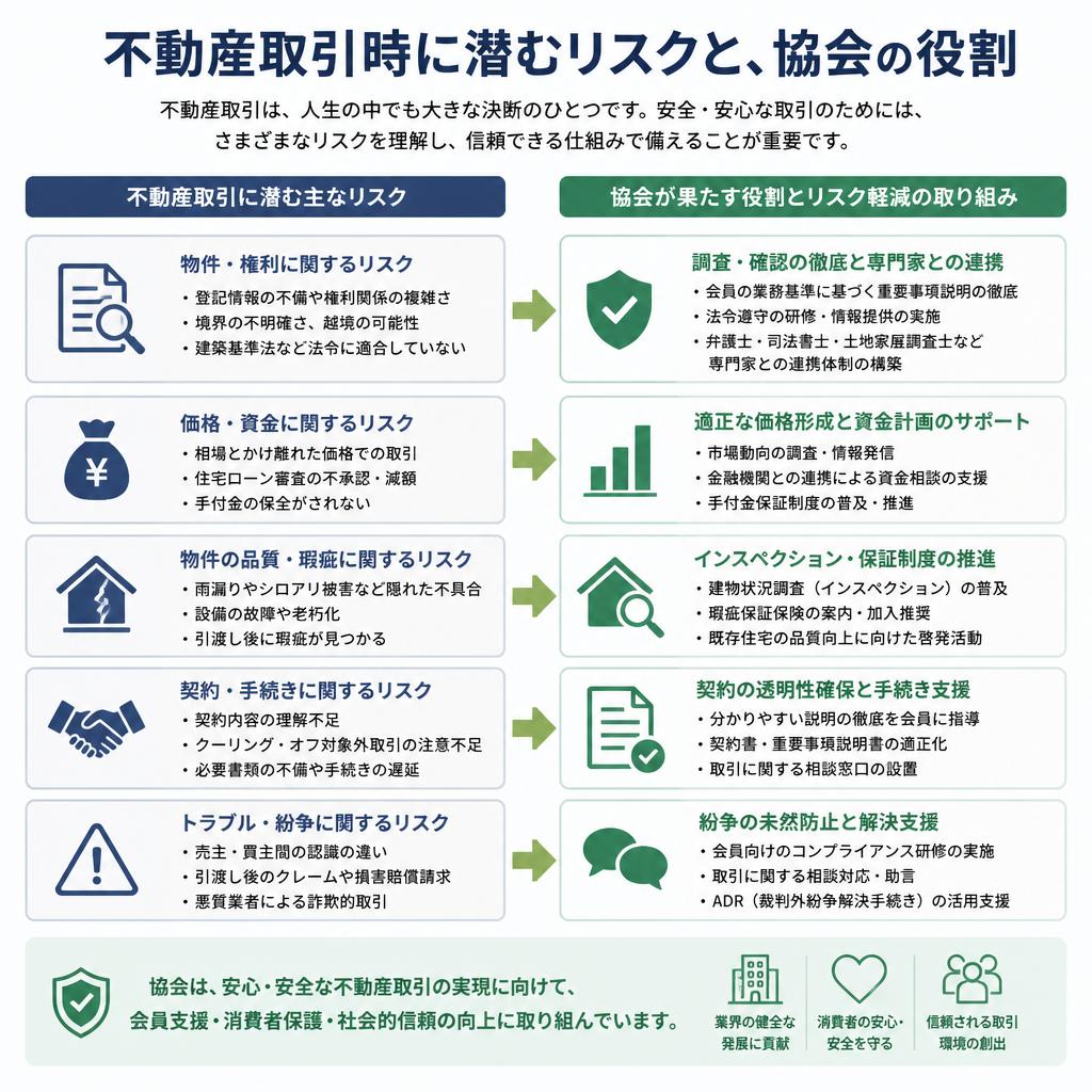 不動産取引におけるリスクと安心