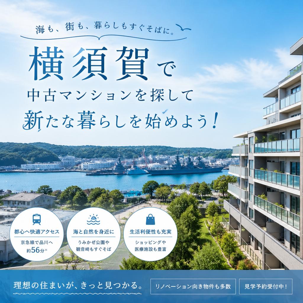 横須賀で中古マンションを探して新たな暮らしを始めよう！