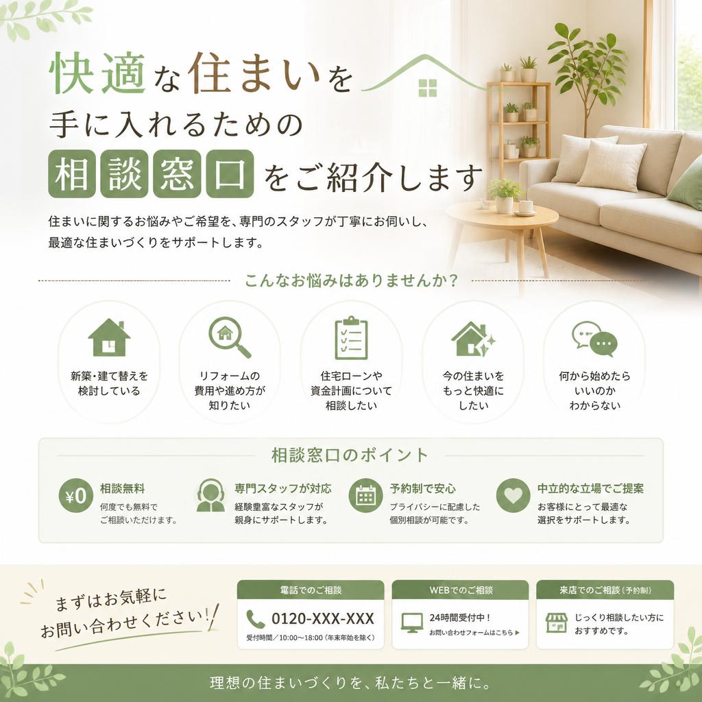 7. お問い合わせで理想の住まいを実現