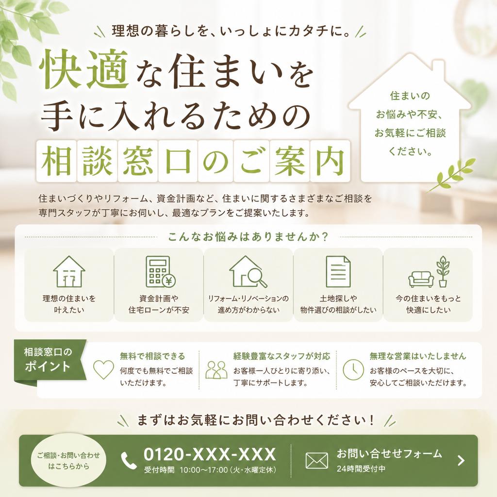 7. お問い合わせで理想の住まいを実現