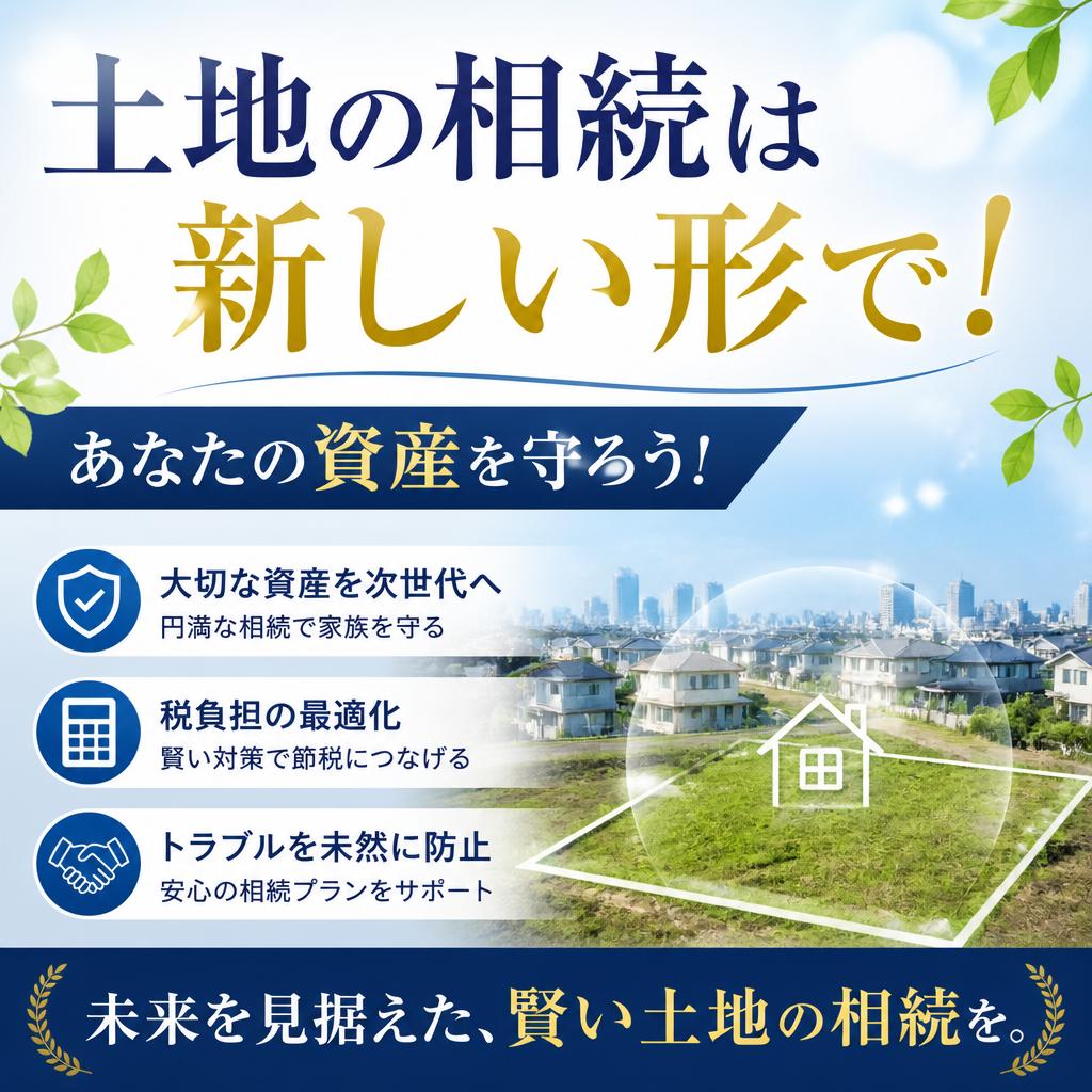 土地の相続は新しい形で！あなたの資産を守ろう！