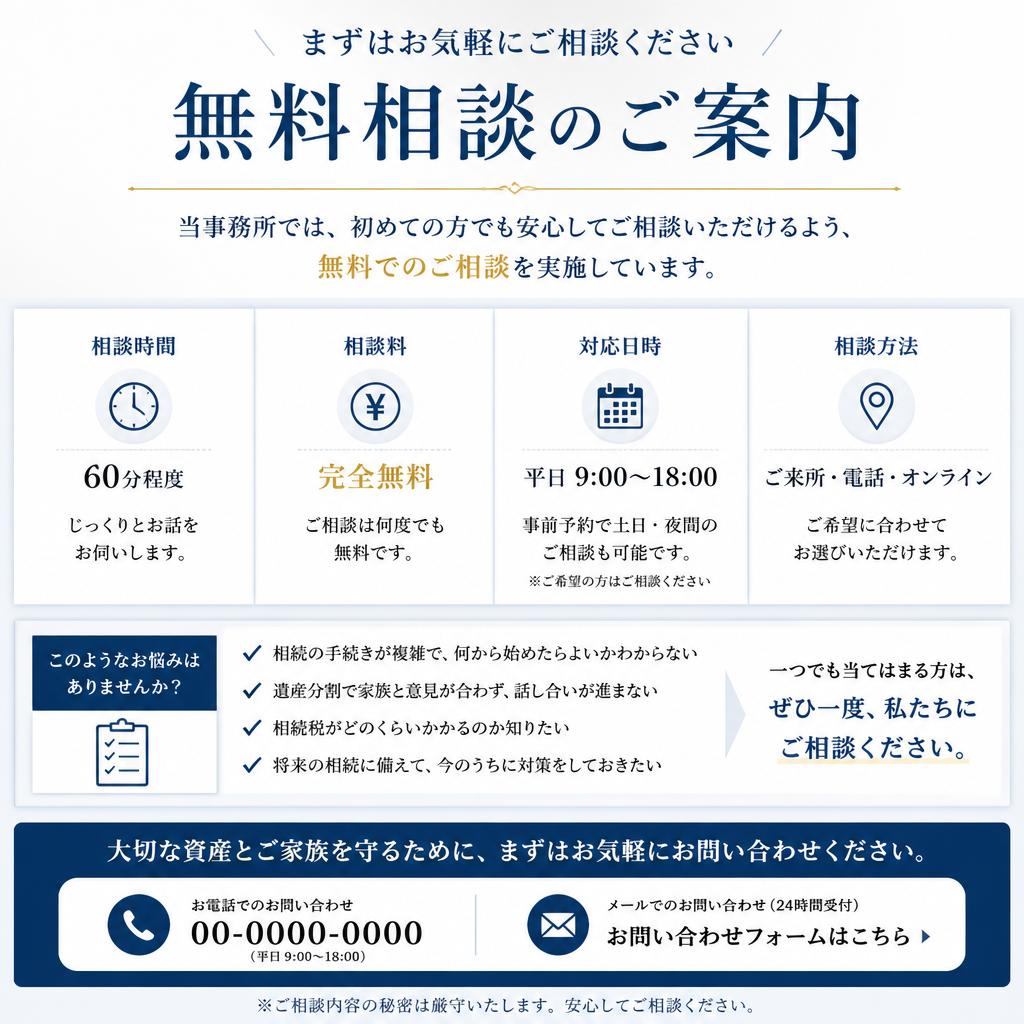 無料相談のご案内