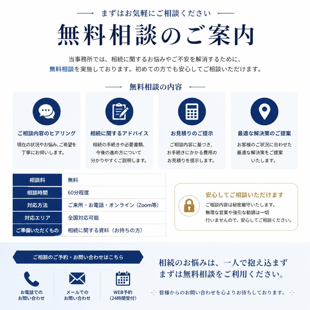 無料相談のご案内