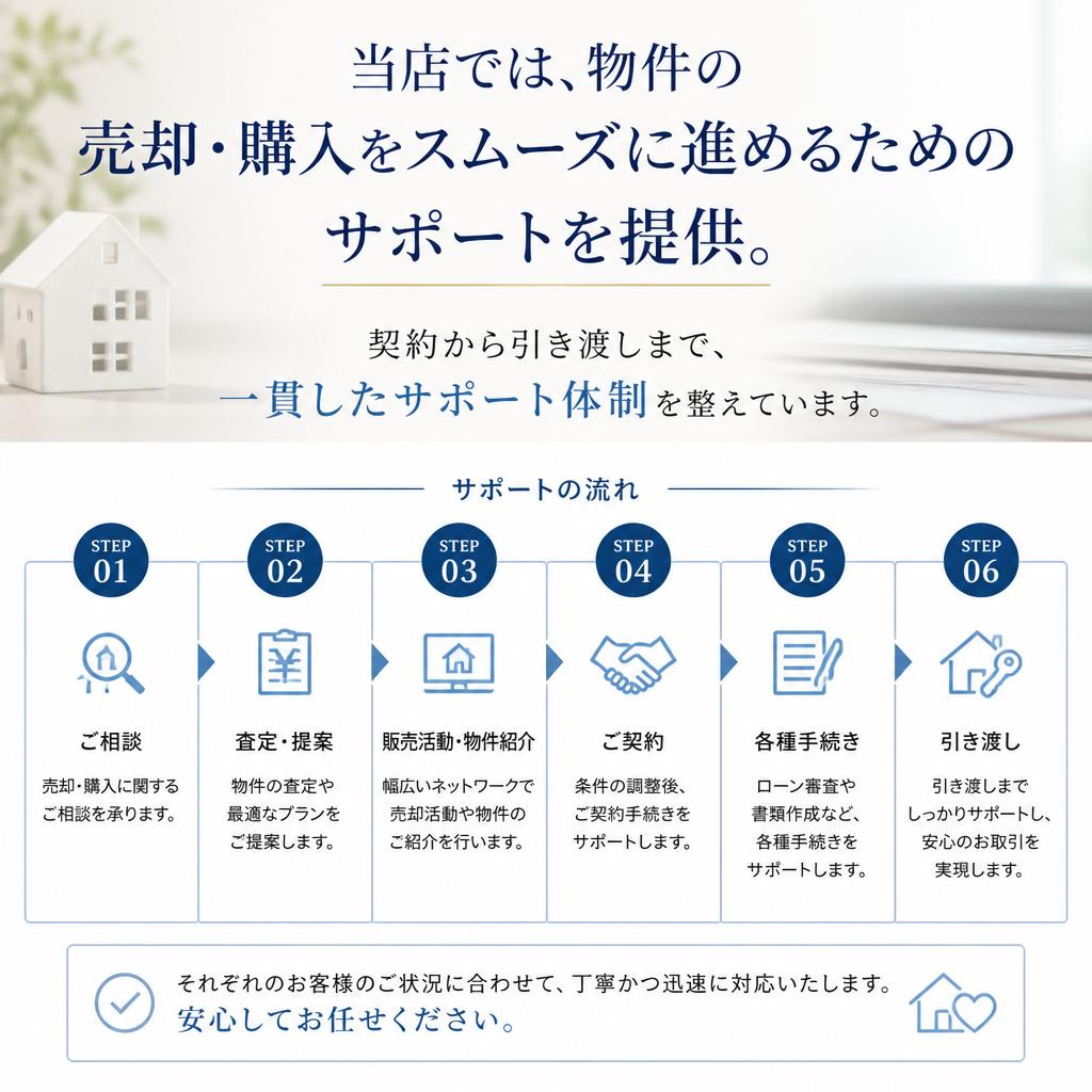 売却・購入のプロセス